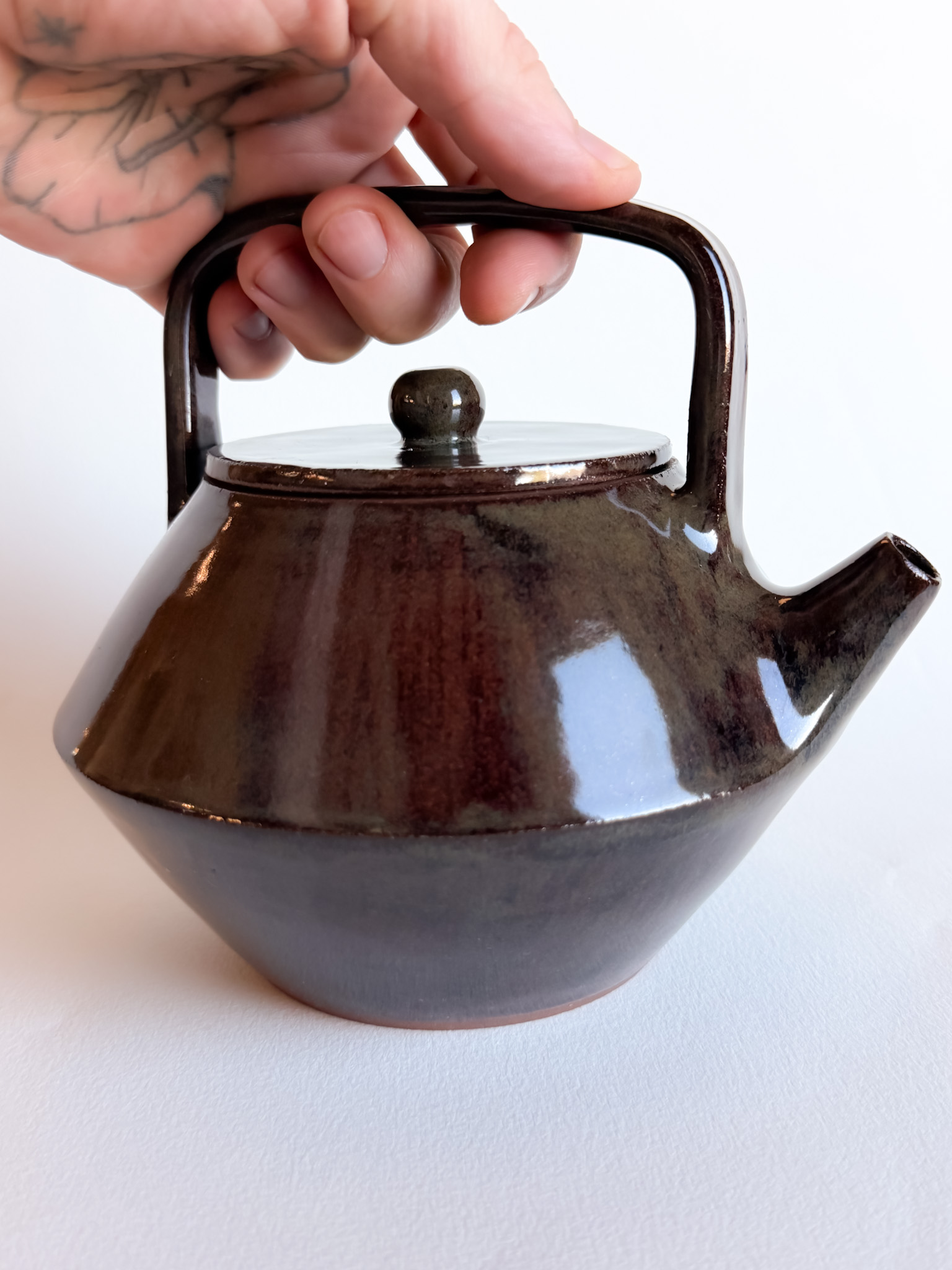 Teapot overhead view